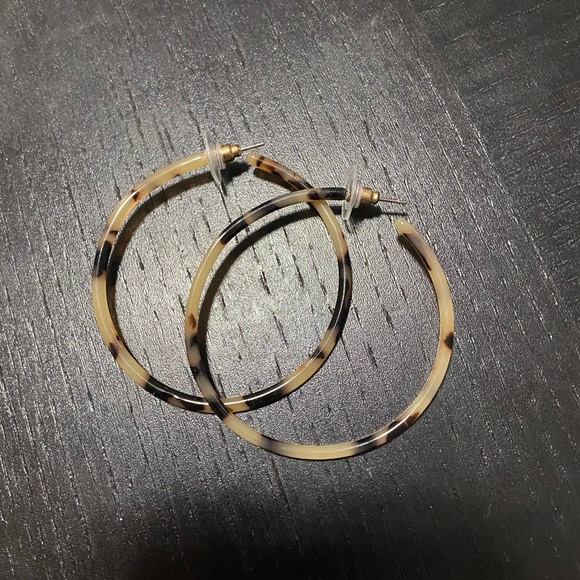 Francesca's Collections Jewelry - Tortoise shell hoop earrings